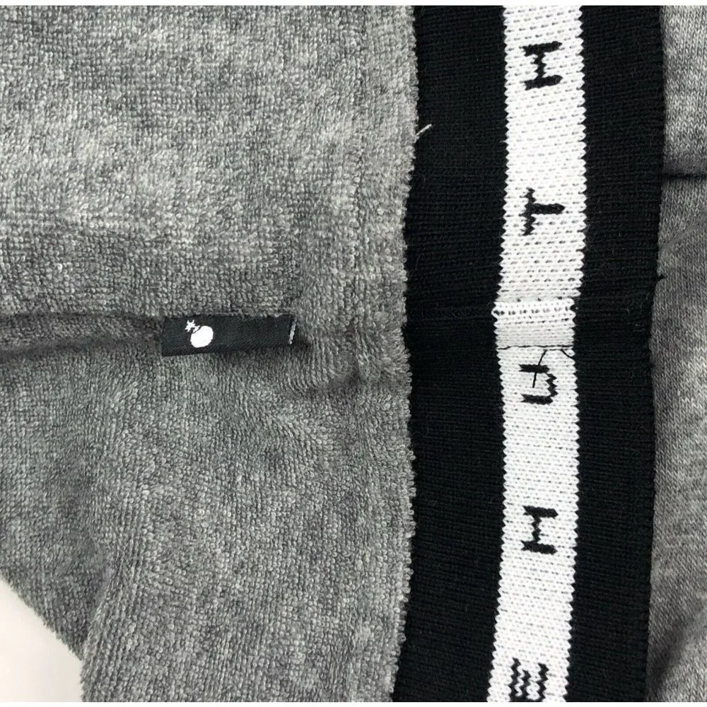 The Hundreds Marvin Mens Large Short Sleeve Hoodie Sweatshirt Gray Terry Cloth - Picture 9 of 12